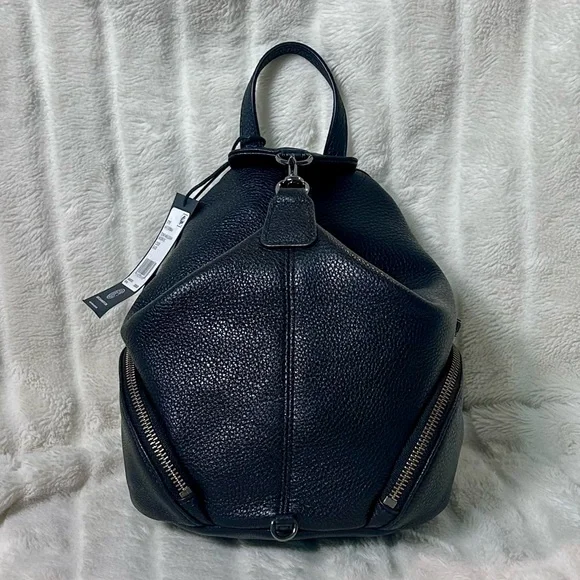 Rebecca Minkoff Julian Mini Convertible Backpack adjustable straps Black NWT - Picture 2 of 16